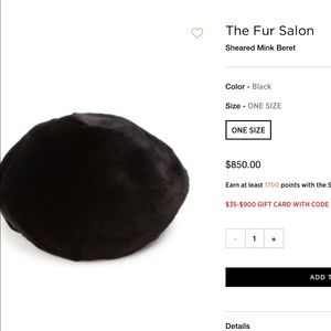 Mink Beret (black)